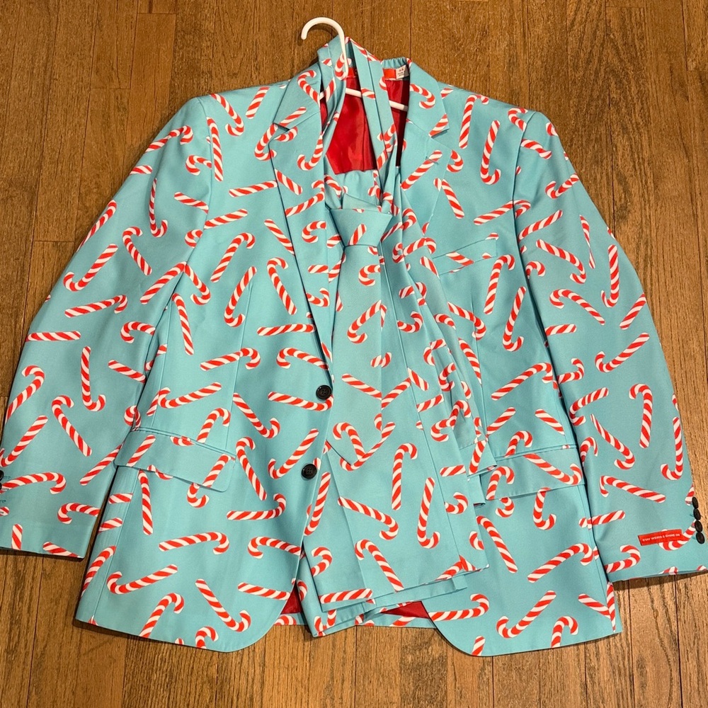 Candy Cane Patterned suit